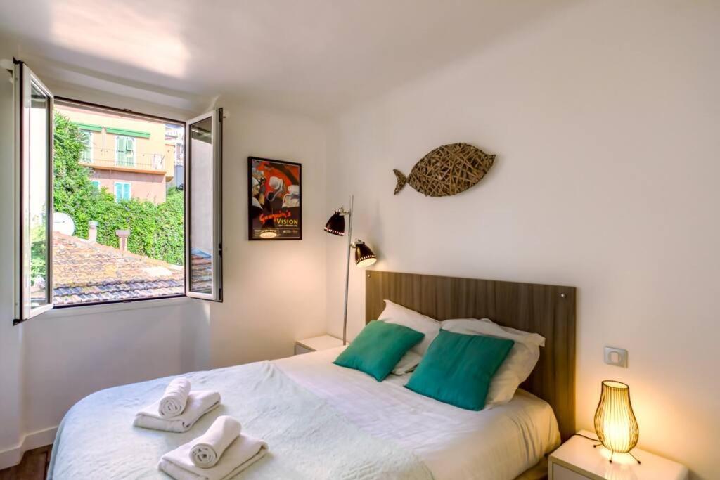 #40 Bright Sea View Suite For 6 2Mins Walk Port & Sea ヴィルフランシュ・シュル・メール エクステリア 写真
